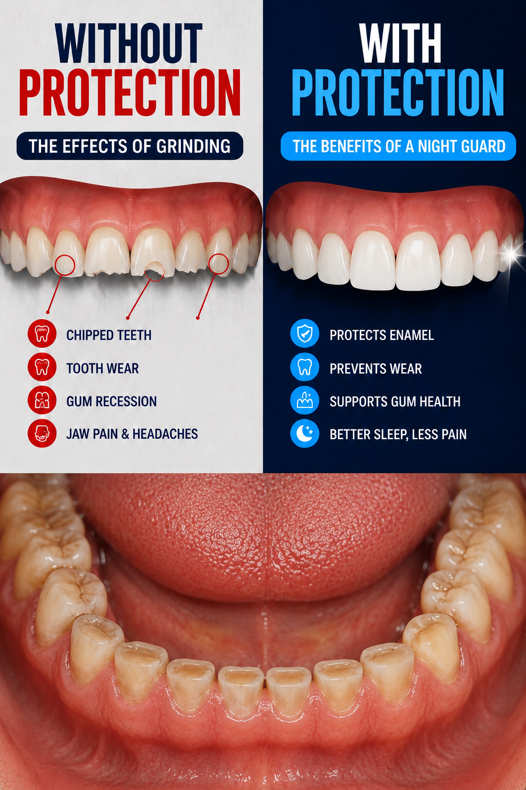 Without protection vs with Jawvana Smart Guard protection